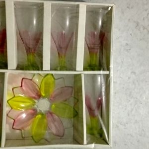 Glasses with glass bowl